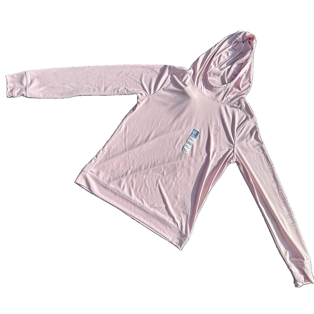 NWT Carhartt Force Sun Defender Hooded Long Sleeve Shirt Soft Rose Women’s S